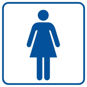 ZNAK - TOALETA DAMSKA - RA015 B2 PN