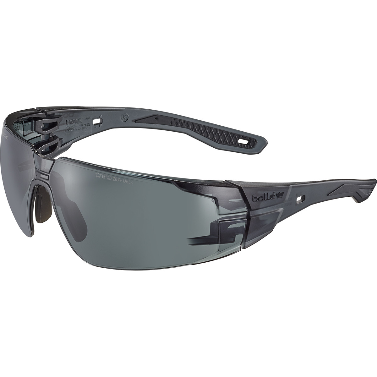 OKULARY OCHRONNE BOLLE RUSH 2.0 (PRZYCIEMNIANE) BLACK - obrazek 3