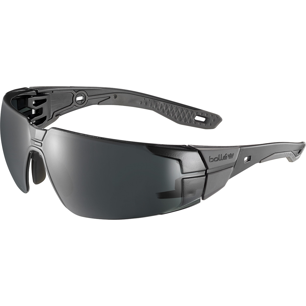OKULARY OCHRONNE BOLLE RUSH 2.0 (PRZYCIEMNIONE) BLACK - obrazek 3