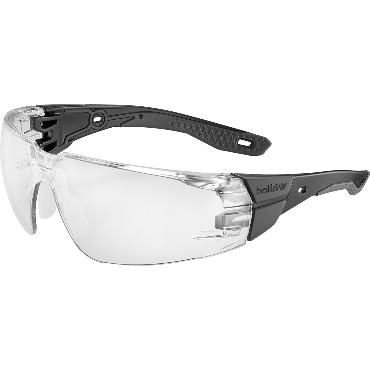 OKULARY OCHRONNE BOLLE RUSH 2.0 (PRZEZROCZYSTE) BLACK - obrazek 3